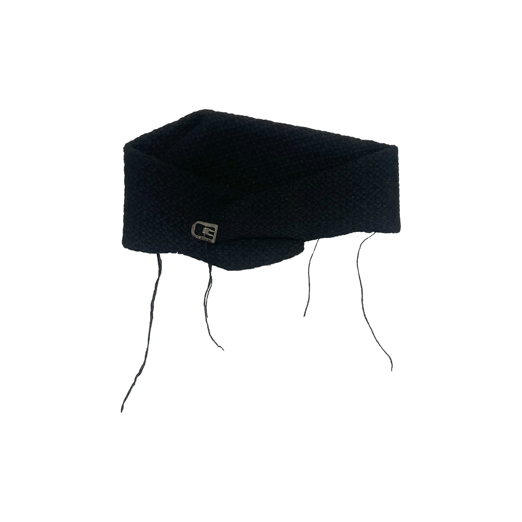 Lambswool Hat with Antique Findings in Black
