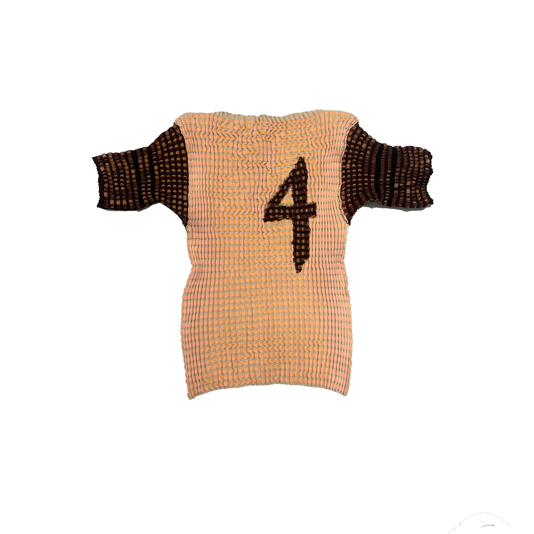 Crinkle '4' Sports Top with Customisable Initials