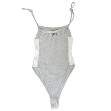 Load image into Gallery viewer, Lace Hole &#39;40&#39; Leotard in Ice Grey
