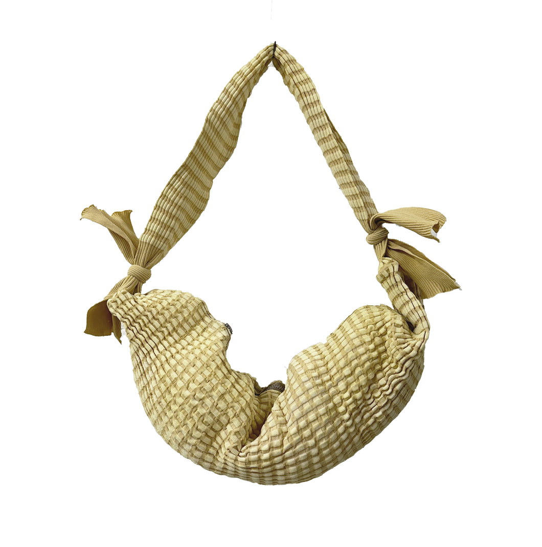 Medium Crinkle Bag in Lemon Yellow